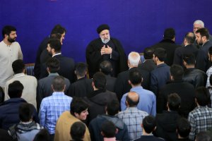 Dr Raisi in a meeting with a group of jihadist groups