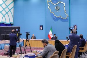 Dr Raisi at the opening ceremony of 200 election campaign channels of IRIB
