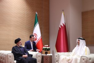 دیدار امیر قطر با رئیس جمهور