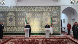  المسؤولون الكبار لايران و الجزائر عازمون على تطوير العلاقات الاقتصادية و التجارية بين الجانبين الى جانب العلاقات السياسية/ العلاقات الثنائية بين البلدين أوسع من الاطر السياسية و ناجمة عن التنسيق الديني و الثقافي و الحضاري بين البلدين/ على محكمة العدل الدولية تحقيق وقف الجرائم الصهيونية باصدار قرار الادانة بشكل جاد و حازم

