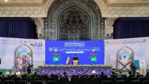 Human happiness, secret of unity of Muslim community in attention, action to Qur'an/ Anti-Qur'an people will not lead anywhere in human societies/ Attraction towards Qur'an, spirituality in Western countries, especially among young generation cannot be restrained
