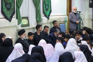 Dr Raisi in iftar ceremony with a group of orphans