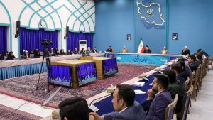 Principled strategy of supporting oppressed people of Palestine to be strongly pursued in the Popular Administration/ Highest level of presence of gov't officials in university among all gov'ts a sign of importance of university, students in this gov't
