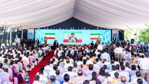 Dr Raisi: This project is a symbol of solidarity, strengthening friendship, source of pride for Iranian, Sri Lankan gov'ts/ Iran implementing large-scale projects in 20 countries around world by relying on local technical and engineering capabilities/ President of Sri Lanka: Without Iranian technology it was not possible for us to implement this project/ Today, Iranian technological skills have been established in the modern world
