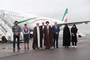 ورود رئیس جمهور به استان مازندران