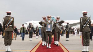 The body of Martyr Ayatollah Raisi and his companions arrive in Tehran with the welcome of the state and army officials