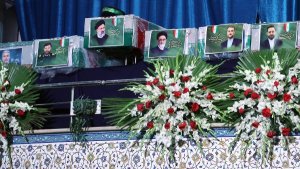 15 heads, senior state officials participate in ceremony of honouring the body of Martyr Dr Raisi
