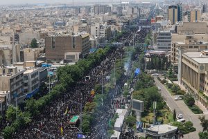 Ceremony for honouring the martyred president and his companions in Tehran