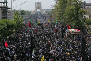 مراسم تشییع پیکر رئیس جمهور شهید و همراهان در تهران