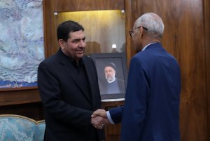 لقاء القائم علی أعمال رئاسة الجمهوریة مع وزیر الخارجیة السودانی