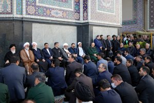 مراسم اربعین شهدای خدمت در حرم مطهر رضوی برگزار شد
