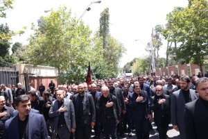 حضور دکتر مخبر در اجتماع عزاداران نهاد ریاست جمهوری
