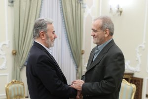 دیدار دبیرکل جهاد اسلامی فلسطین با رئیس جمهور