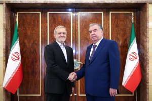 دیدار روسای جمهور ایران و تاجیکستان