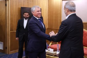 دیدار رئیس مجلس دومای روسیه با رئیس جمهور