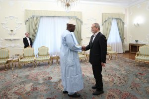 دیدار رئیس مجلس مالی با رئیس جمهور