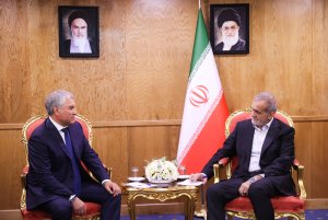 دیدار رییس دومای روسیه با رییس جمهور