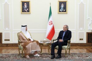 دیدار نخست وزیر و وزیر امور خارجه قطر با رئیس جمهور