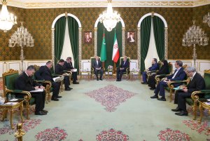 دیدار رهبر ملی ترکمنستان با رئیس جمهور و نشست مشترک هیئت‌های عالی‌رتبه دو کشور