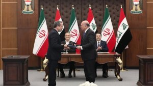 التوقیع علی 14 مذکرة التفاهم بین کبار المسؤولین الایرانیین و العراقیین