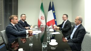 دیدار روسای جمهور ایران و فرانسه