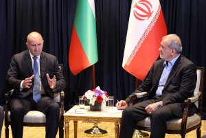 دیدار روسای جمهور ایران و بلغارستان