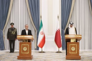  نشست مطبوعاتی مشترک با امیر قطر