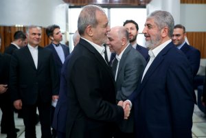 دیدار هیئت عالی‌رتبه جنبش حماس با رئیس جمهور