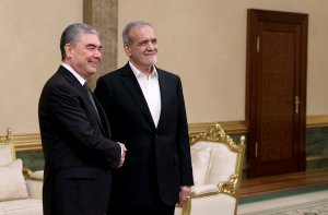 دیدار رهبر ملی ترکمنستان با رئیس جمهور