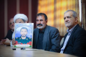 Pezeshkian meets families of martyrs in Sistan-and-Baluchestan Province
