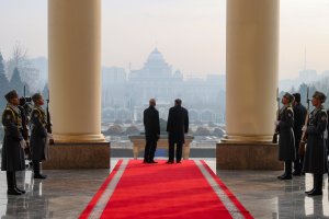 دیدار دوجانبه روسای جمهور ایران و تاجیکستان