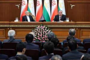 نشست خبری مشترک روسای جمهور ایران و تاجیکستان