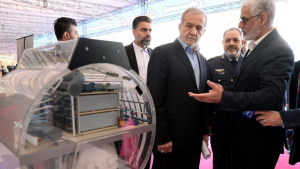 President Pezeshkian tours exhibition showcasing capabilities of Ministry of Defense 