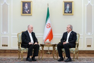 دیدار رئیس و اعضای شورای رهبری حماس با رئیس جمهور