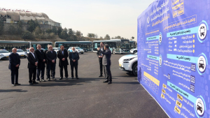 President attends ceremony to unveil Tehran’s first batch of electric vehicles

