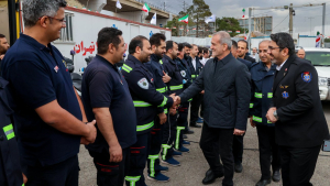 President Pezeshkian visits emergency medical services station in Alborz Province