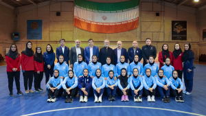 President visits women's national futsal team camp