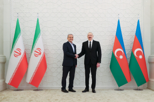 دیدار روسای جمهور ایران و آذربایجان