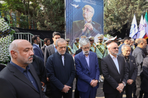 Pezeshkian attends funeral of head of Charity Schools Association of Iran