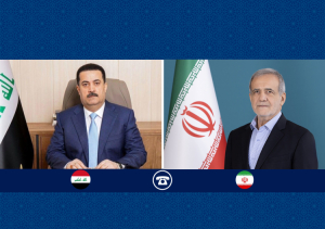 دکتر پزشکیان: شکل‌گیری وحدت و یکپارچگی در امت اسلامی می‌تواند زمینه‌ساز اراده جمعی برای توقف جنایات رژیم صهیونیستی در غزه باشد/ شیاع السودانی: بر استمرار همدلی و انسجام میان همه کشورهای اسلامی تاکید داریم 
