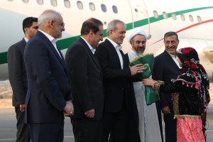 President arrives in Ilam Province