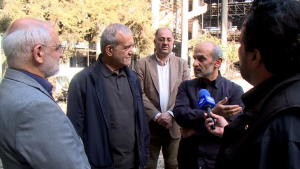 President Pezeshkian visits IRIB headquarters targeted by Israeli attack 