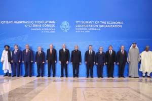 President Pezeshkian attends 17th ECO Summit in Khankendi, Azerbaijan
