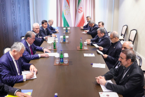 دیدار روسای جمهور ایران و تاجیکستان