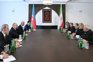 دیدار روسای جمهور ایران و آذربایجان