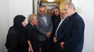 Iran president meets families affected by Israeli-imposed war