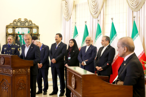 نشست مطبوعاتی مشترک با نخست وزیر پاکستان