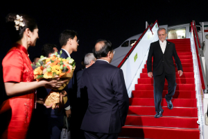 President Pezeshkian arrives in Tianjin, China