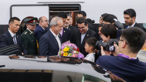 President Pezeshkian arrives in Beijing for V-Day commemorations