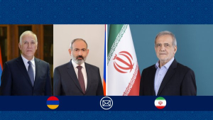 Iran president congratulates Armenia on Independence Day